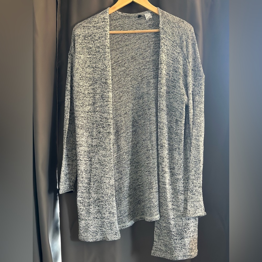 Long grey cardigan